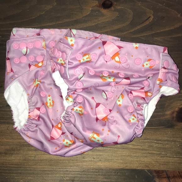 Rockets - Sweet Pea Cloth Diaper and Cover - Picture 1 of 3